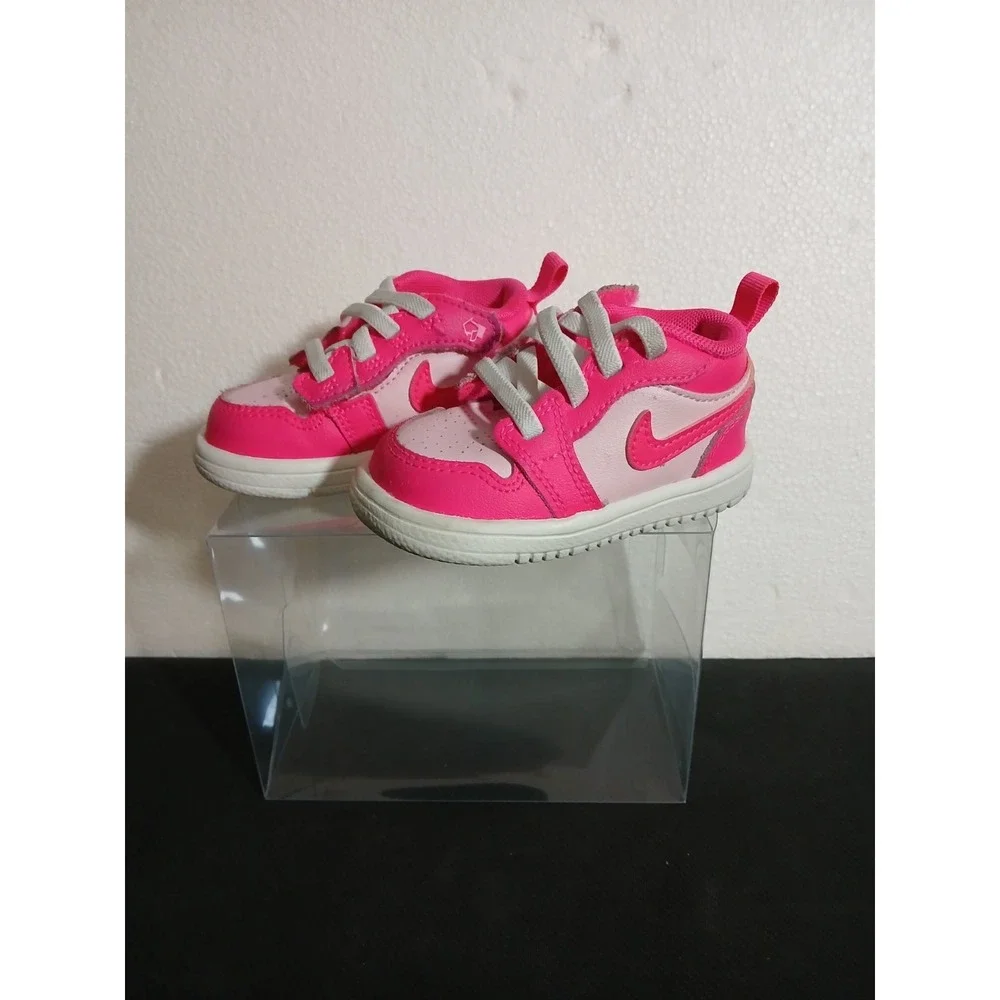 NIKE Air Jordan 1 Low Alt Toddler Pink Foam/Hyper Pink Shoes DR9747661 Size 4c